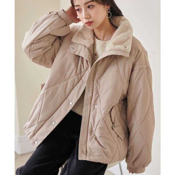 ダイヤキルトスタンドカラーブルゾン | RANAN | 詳細画像21 