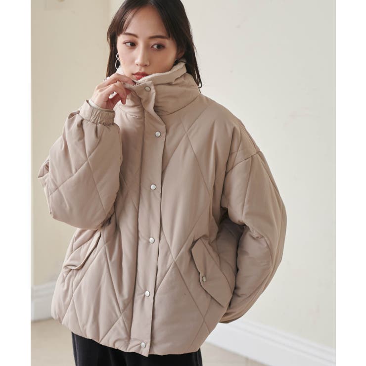 ダイヤキルトスタンドカラーブルゾン | RANAN | 詳細画像23 