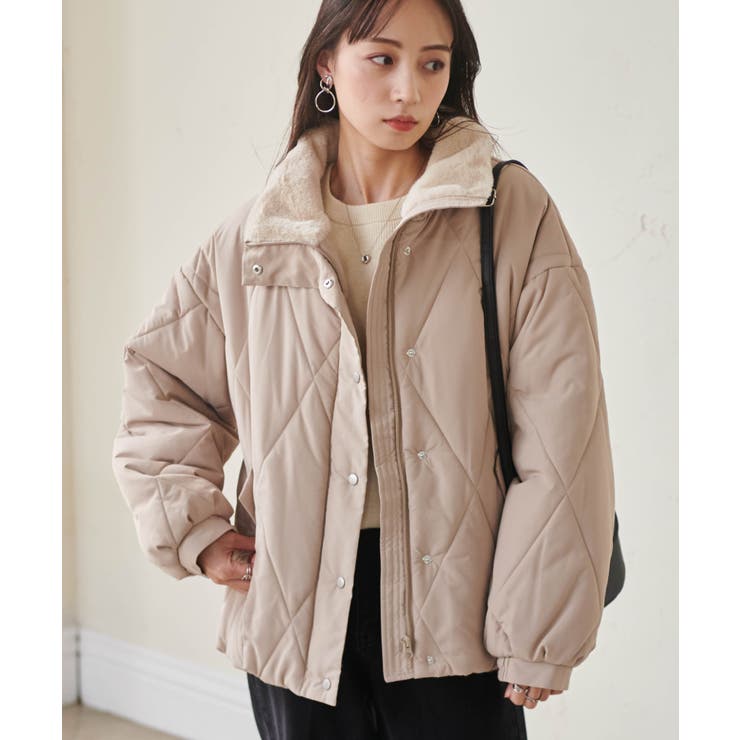 ダイヤキルトスタンドカラーブルゾン | RANAN | 詳細画像24 