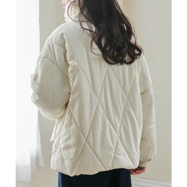 ダイヤキルトスタンドカラーブルゾン | RANAN | 詳細画像4 