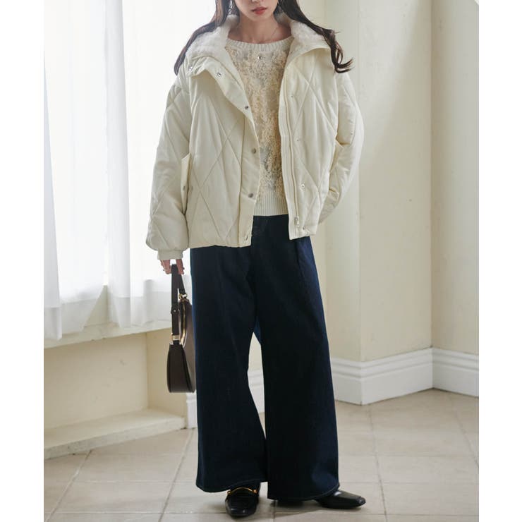 ダイヤキルトスタンドカラーブルゾン | RANAN | 詳細画像6 