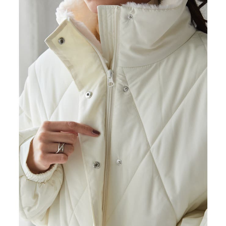 ダイヤキルトスタンドカラーブルゾン | RANAN | 詳細画像9 