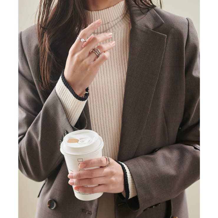 リブパイピングハイネックニット | RANAN | 詳細画像11 