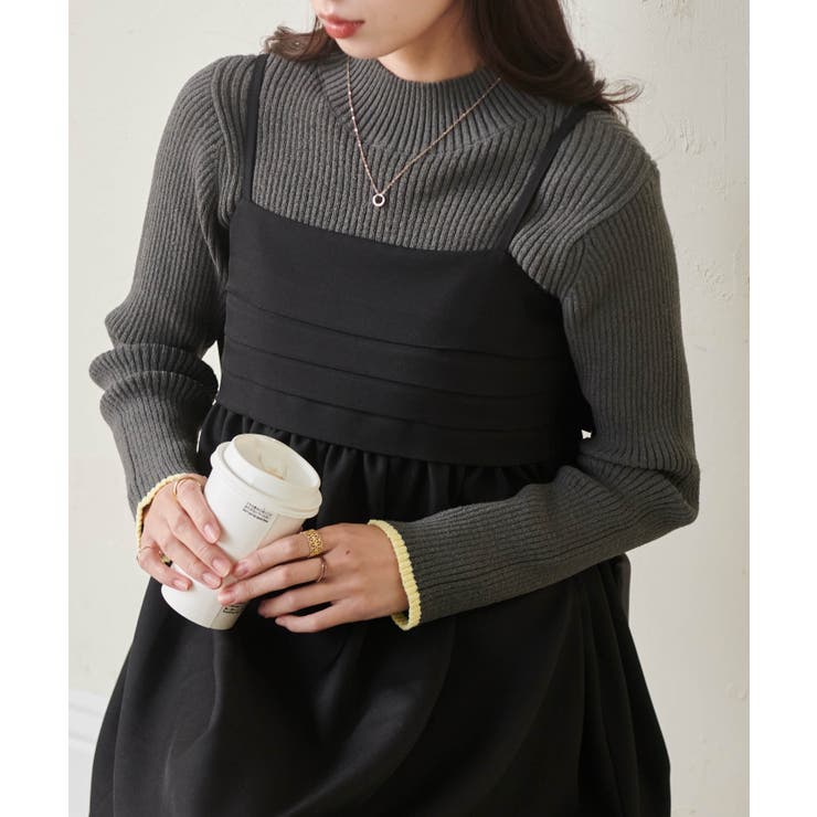 リブパイピングハイネックニット | RANAN | 詳細画像18 