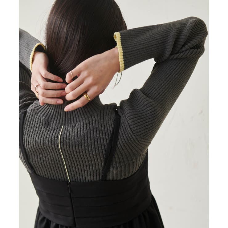 リブパイピングハイネックニット | RANAN | 詳細画像22 