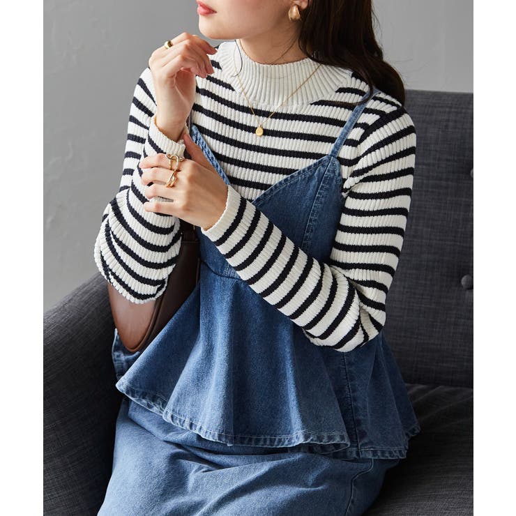 リブパイピングハイネックニット | RANAN | 詳細画像25 