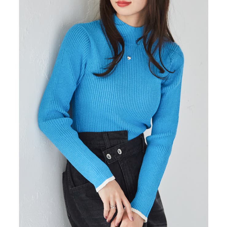 リブパイピングハイネックニット | RANAN | 詳細画像34 