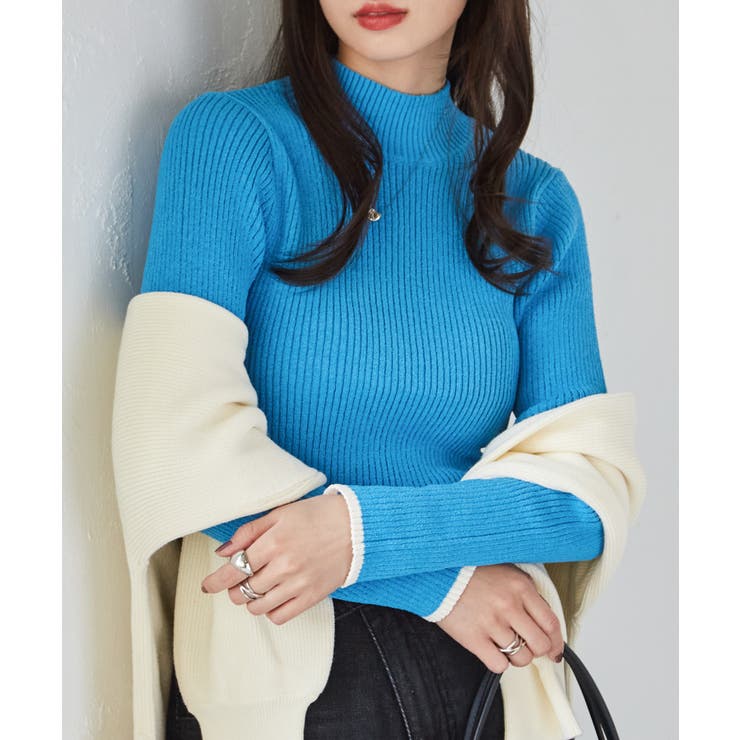 リブパイピングハイネックニット | RANAN | 詳細画像35 