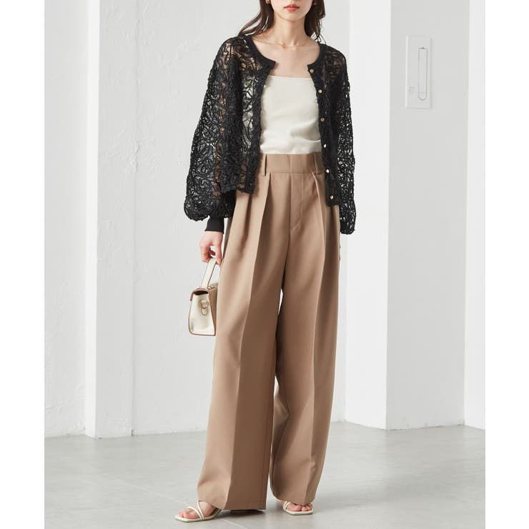 【選べる2丈】２タックワイドスラックス | RANAN | 詳細画像10 