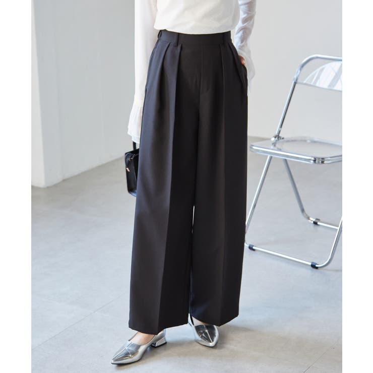 【選べる2丈】２タックワイドスラックス | RANAN | 詳細画像13 