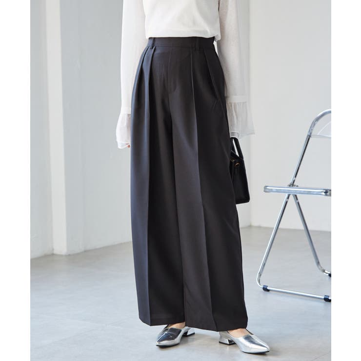 【選べる2丈】２タックワイドスラックス | RANAN | 詳細画像14 