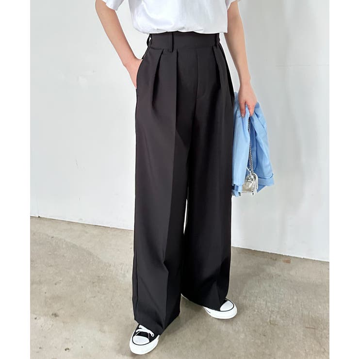 【選べる2丈】２タックワイドスラックス | RANAN | 詳細画像17 