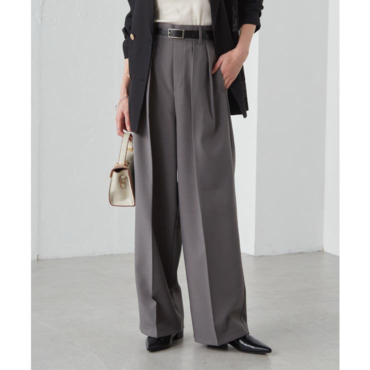 【選べる2丈】２タックワイドスラックス | RANAN | 詳細画像21 