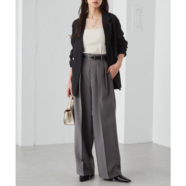 【選べる2丈】２タックワイドスラックス | RANAN | 詳細画像22 