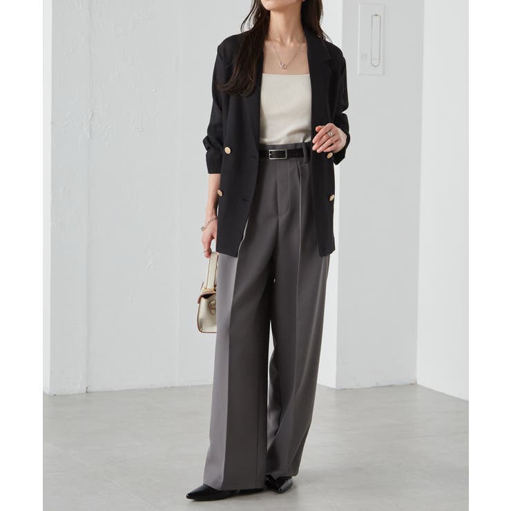 【選べる2丈】２タックワイドスラックス | RANAN | 詳細画像23 