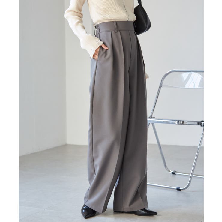 【選べる2丈】２タックワイドスラックス | RANAN | 詳細画像26 