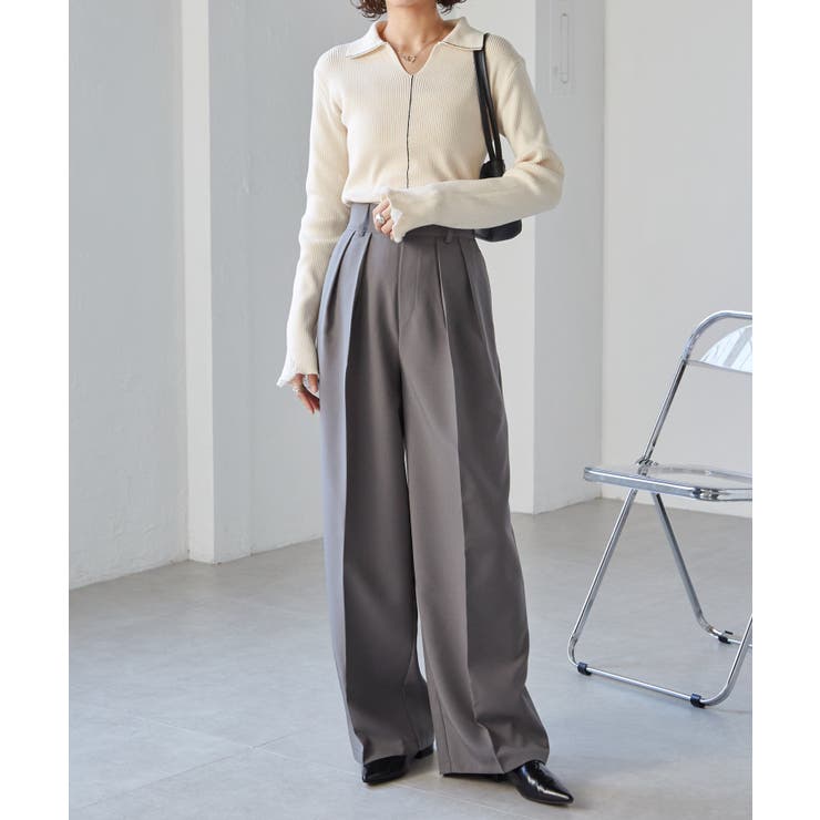 【選べる2丈】２タックワイドスラックス | RANAN | 詳細画像27 