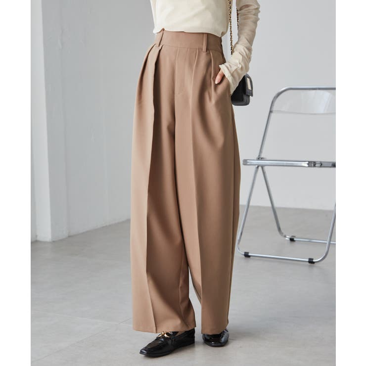 【選べる2丈】２タックワイドスラックス | RANAN | 詳細画像3 