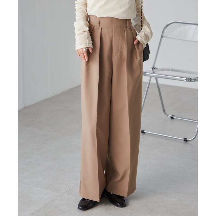 【選べる2丈】２タックワイドスラックス | RANAN | 詳細画像6 