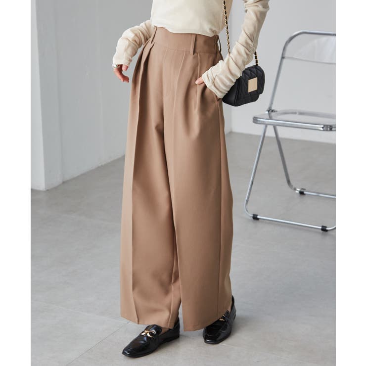 【選べる2丈】２タックワイドスラックス | RANAN | 詳細画像7 