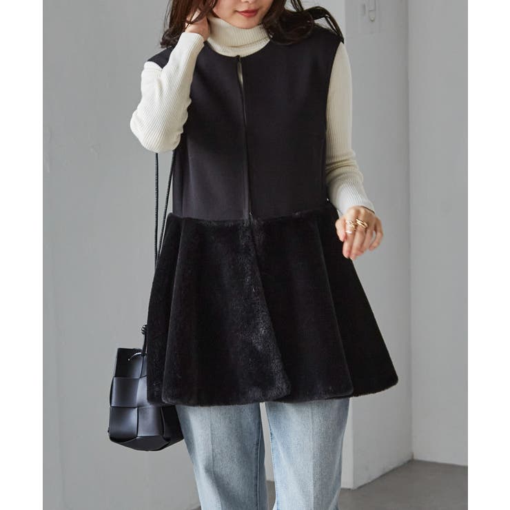 ペプラムファー切替ジレ | RANAN | 詳細画像2 