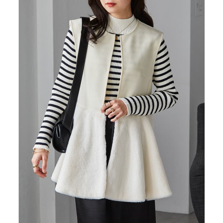 ペプラムファー切替ジレ | RANAN | 詳細画像5 