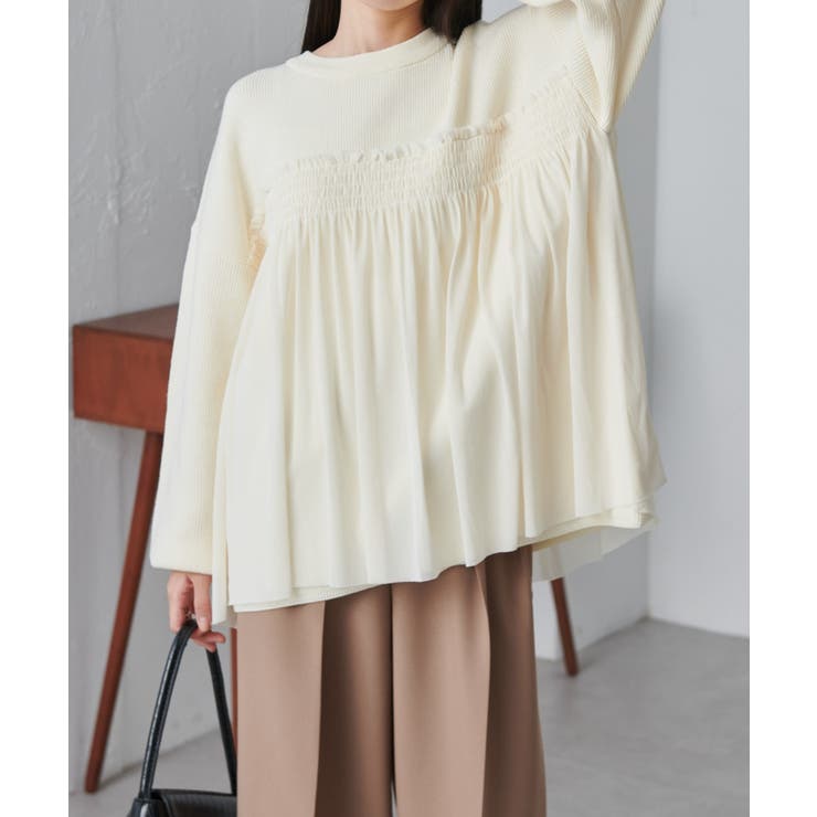 ＭＴＬビスチェ風チュールドッキングニット | RANAN | 詳細画像12 