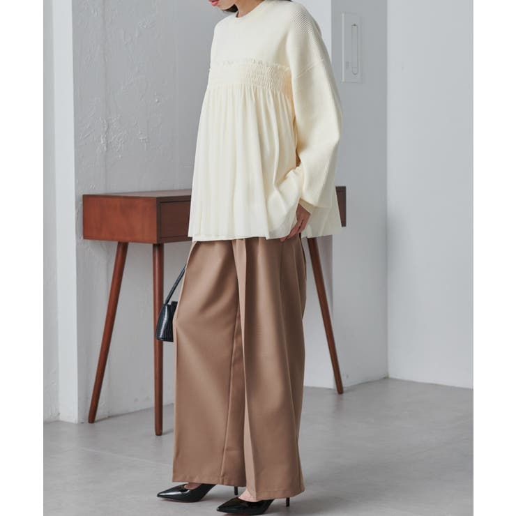 ＭＴＬビスチェ風チュールドッキングニット | RANAN | 詳細画像13 