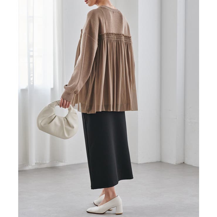 ＭＴＬビスチェ風チュールドッキングニット | RANAN | 詳細画像25 