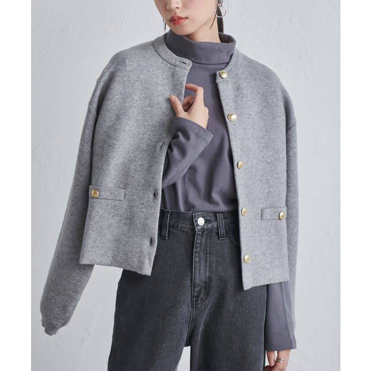 mardee rafanan マルデ MTゴールド調ボタンニットカーデ[品番：RANW0000038]｜RANAN（ラナン