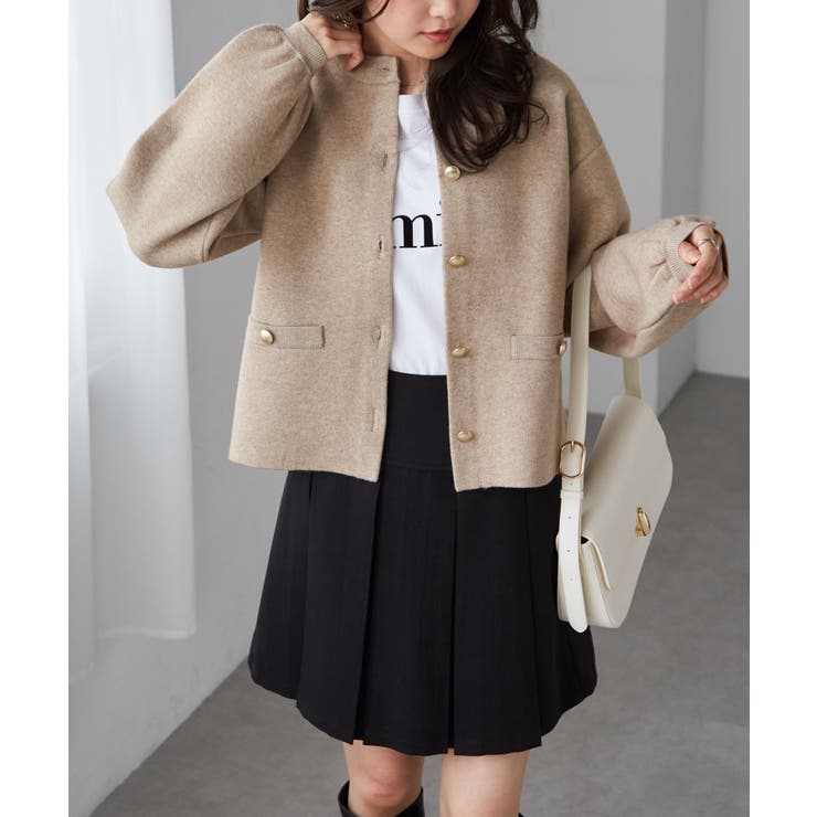 ゴールド調ボタンニットカーディガン | RANAN | 詳細画像29 