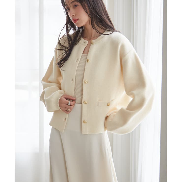 ゴールド調ボタンニットカーディガン | RANAN | 詳細画像42 