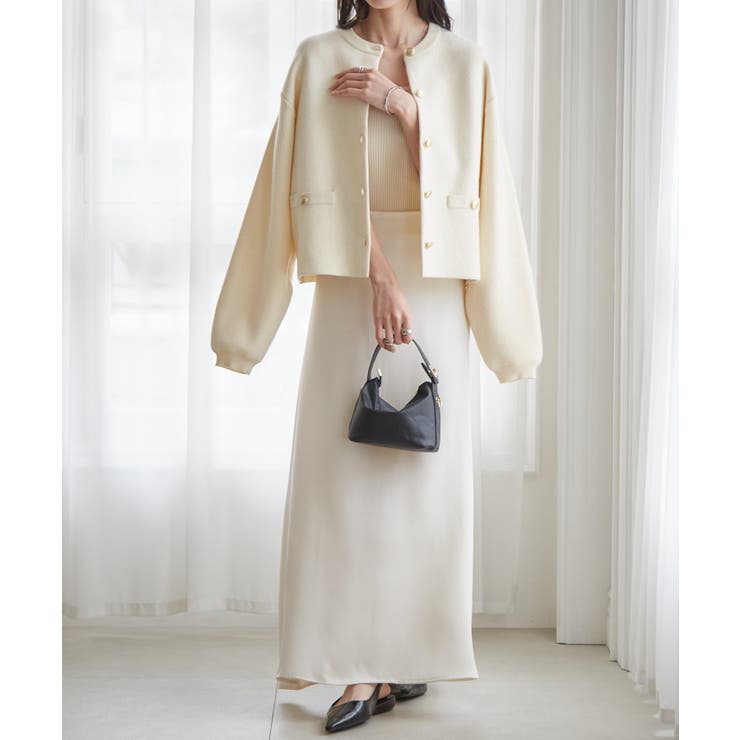 ゴールド調ボタンニットカーディガン | RANAN | 詳細画像43 