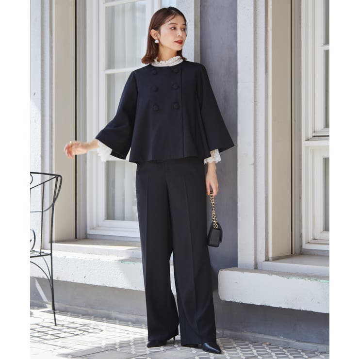 【2点セット】フレアージャケットワイドパンツセットアップ | RANAN | 詳細画像3 