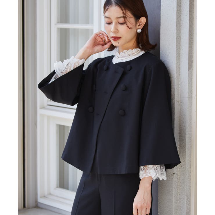 【2点セット】フレアージャケットワイドパンツセットアップ | RANAN | 詳細画像7 