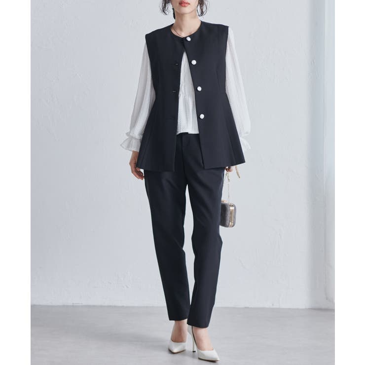 ＜２点セット＞ペプラムベストセットアップ | RANAN | 詳細画像11 