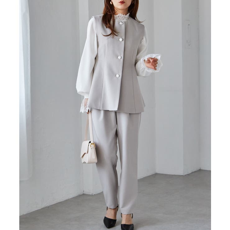 ＜２点セット＞ペプラムベストセットアップ | RANAN | 詳細画像19 