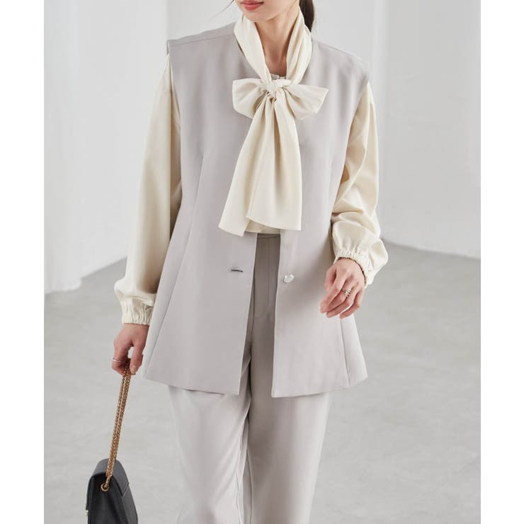 ＜２点セット＞ペプラムベストセットアップ | RANAN | 詳細画像20 