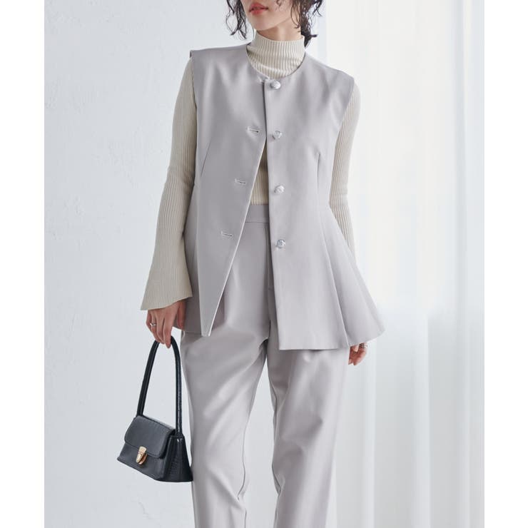 ＜２点セット＞ペプラムベストセットアップ | RANAN | 詳細画像23 