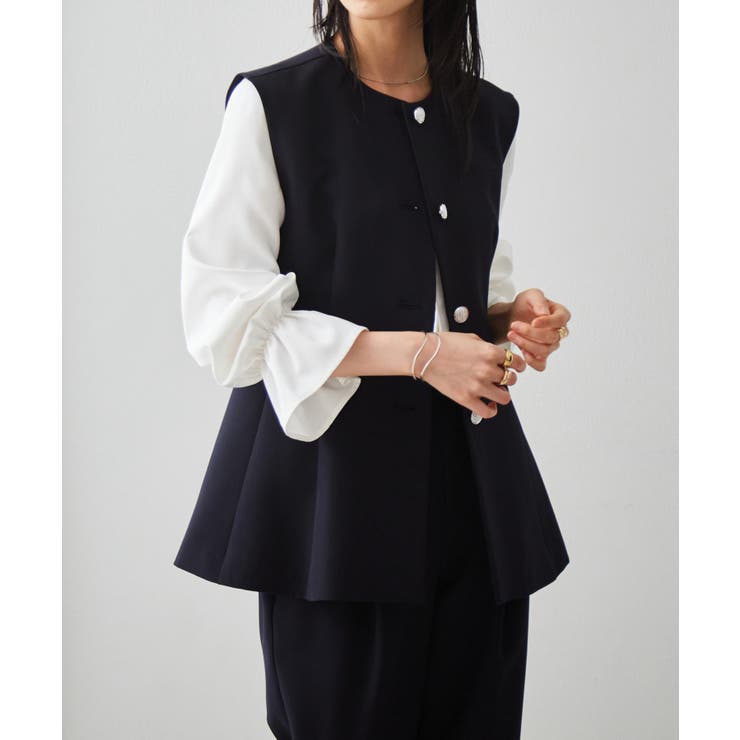 ＜２点セット＞ペプラムベストセットアップ | RANAN | 詳細画像25 