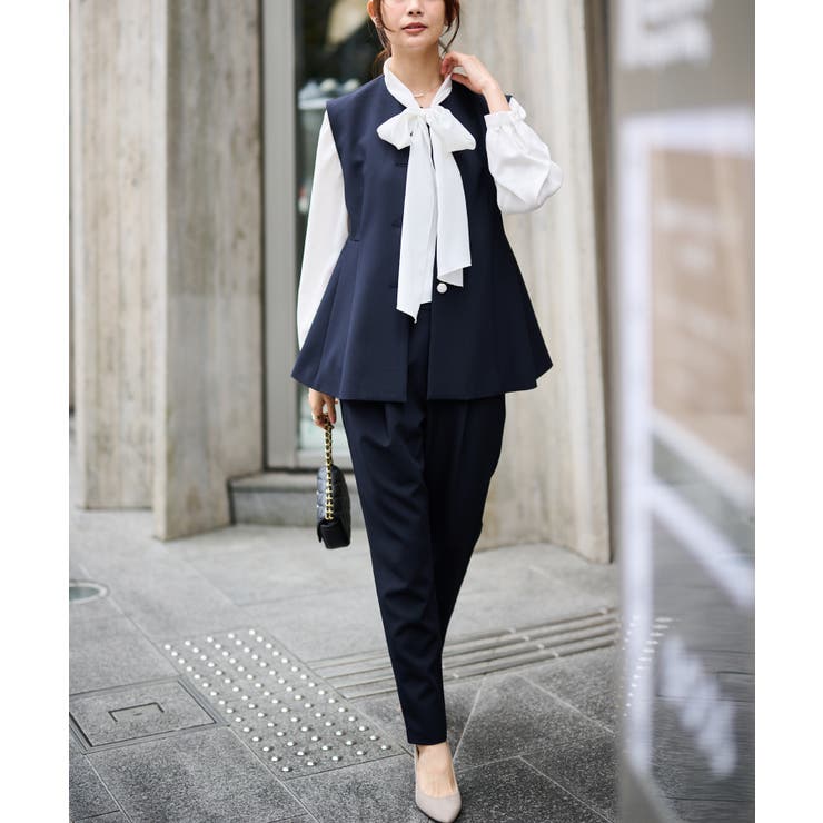 ＜２点セット＞ペプラムベストセットアップ | RANAN | 詳細画像29 