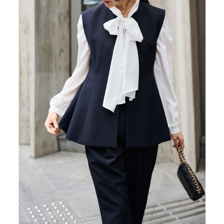 ＜２点セット＞ペプラムベストセットアップ | RANAN | 詳細画像31 