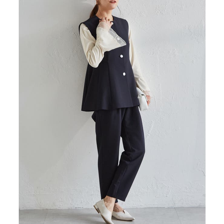 ＜２点セット＞ペプラムベストセットアップ | RANAN | 詳細画像32 