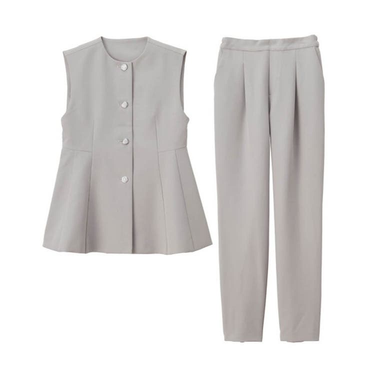 ＜２点セット＞ペプラムベストセットアップ | RANAN | 詳細画像34 