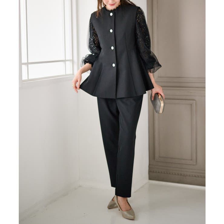 ＜２点セット＞ペプラムベストセットアップ | RANAN | 詳細画像5 