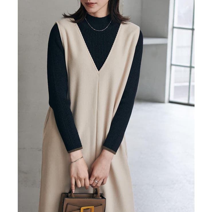 あったか裏ベロアニットコールジャンパースカート | RANAN | 詳細画像21 