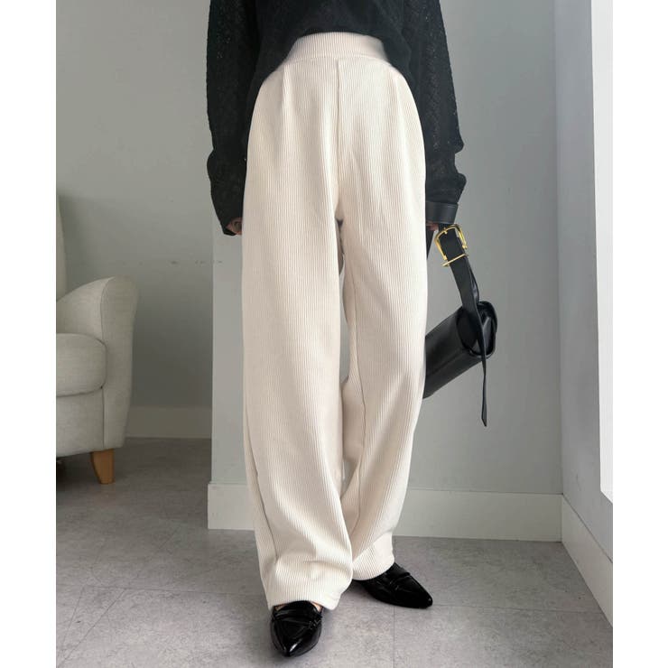 あったか裏ベロアニットコールワイドパンツ | RANAN | 詳細画像11 