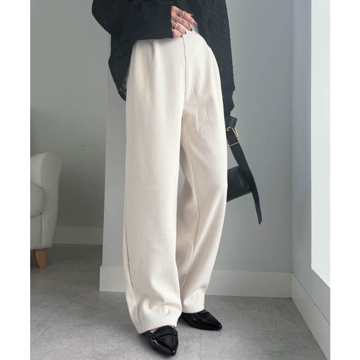 あったか裏ベロアニットコールワイドパンツ | RANAN | 詳細画像12 