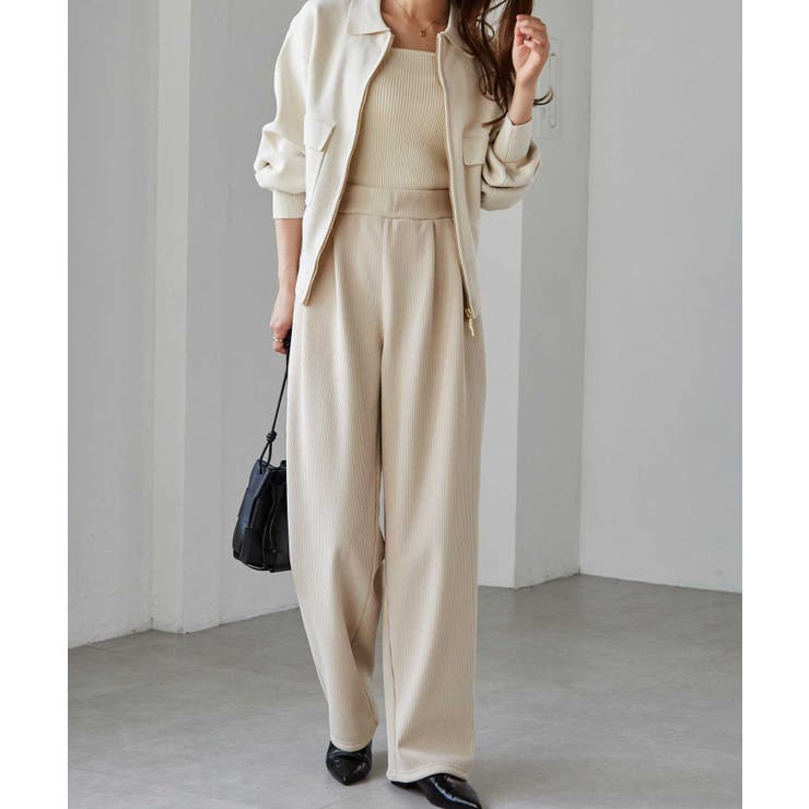 あったか裏ベロアニットコールワイドパンツ | RANAN | 詳細画像25 