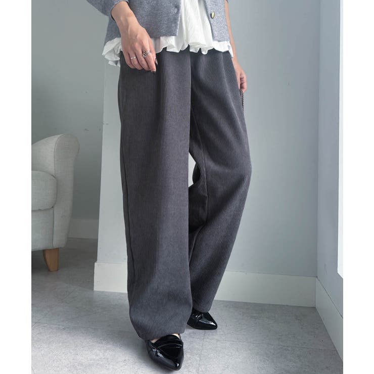 あったか裏ベロアニットコールワイドパンツ | RANAN | 詳細画像6 